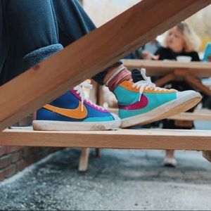 Multicolor Nike blazers